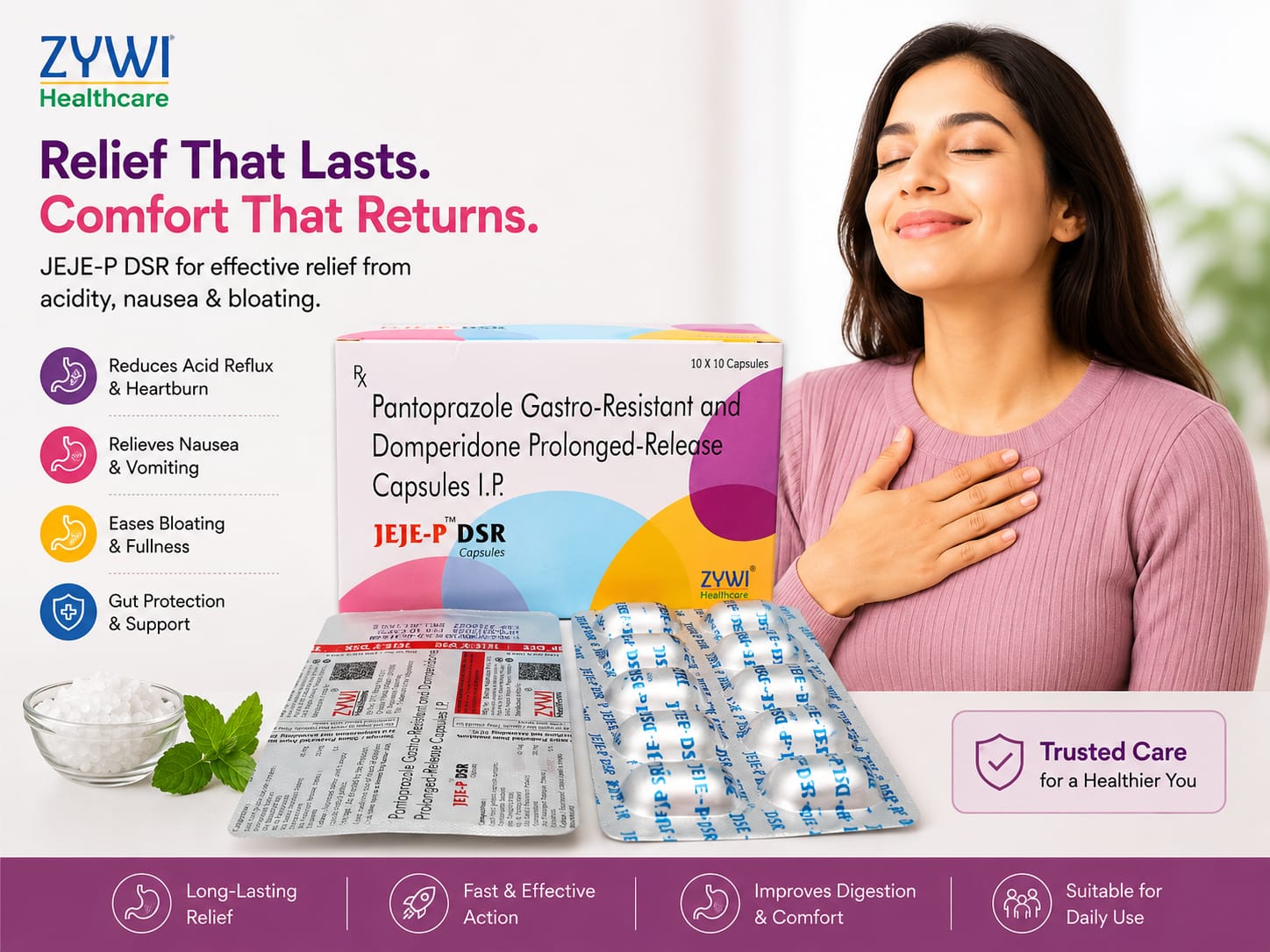 JEJE-P DSR pharmaceutical product by Zywi Healthcare