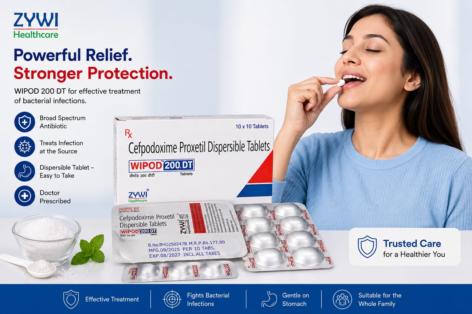 Wipod 200 DT pharmaceutical product by Zywi Healthcare
