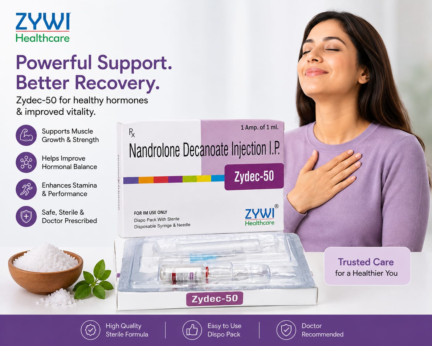 Zydec 50 pharmaceutical product by Zywi Healthcare