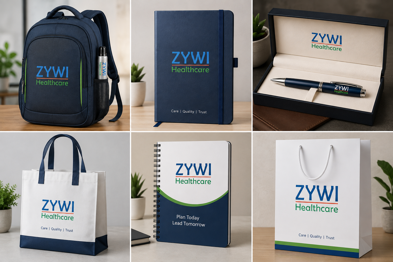 Zywi Healthcare promotional merchandise items for PCD Pharma Franchisees